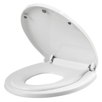 Capac WC cu reductie, sistem 2in1 pentru copii si adulti, inchidere lenta , reductor cu prindere magnetica, silentios si universal compatibil forma V, SOLLUXE® - 9003
